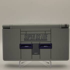 Nintendo Ex201070599 Ds Lite Super Gray Purple Handheld System Dual Screen Reshell