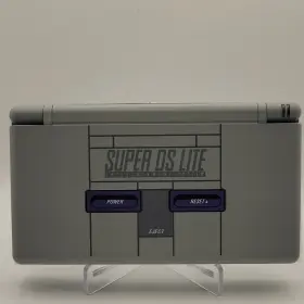Ex201070599 Nintendo Ds Lite Super Gray Purple Handheld System Dual Screen Reshell