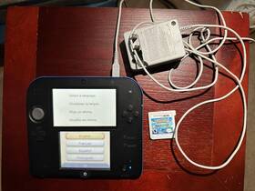 Nintendo Ftr-001 2ds Handheld Game Console Black/blue 4gb Sd- Pok Mon Alpha Sapp