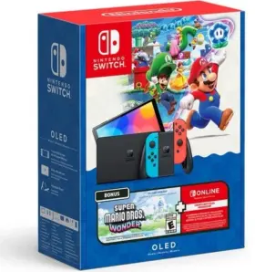 04549688529 Nintendo Games System Oled- Super Mario Bros Wonder Bundle For Switch New