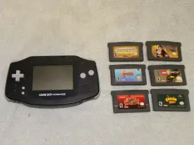 Gba-001 Nintendo Gameboy Advance Console With 6 Games