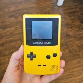 Nintendo Gbc-001 Game Boy Color - Dandelion Yellow Tested 1998 Excellent Condition