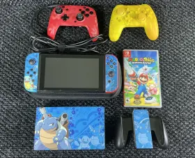 Hac-b03 Nintendo Switch Console Custom With Mario Rabbits/ssd 128 Memory/accessories Hac-b03 Nintendo Switch Console Custom With Mario Rabbits/ssd 128 Memory/accessories