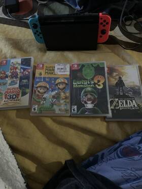 Nintendo Hacpavp3a Switch Used 3d All Stars Luigis Mansion 3 Mario Maker 2 Botw