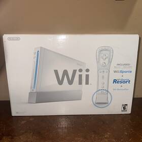 Nintendo Hjm248 New In Box Wii Console Bundle With Sports And Resort White