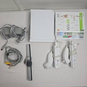 Nintendo Lu56035480 Wii Mod Rvl-001 Console Bundle 2 Controllers 3 Games Tested
