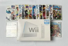 Lu741884020 Nintendo Wii Console With Box And 16 Games Tested Working