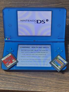 Nintendo Lyra3 Dsi Xl Midnight Blue Handheld System Console And 2 Games No Power Cable