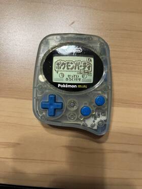 Nintendo Min-001 Pokemon Mini Blue Handheld Console Party Used Set