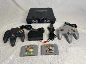 Ns160063007 Nintendo 64 Console Bundle 2 Games Controllers Cleaned Tested Works