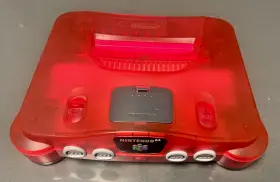 Ns288057819 Nintendo Watermelon Red 64 N64 Game Console Funtastic Us Model Untested