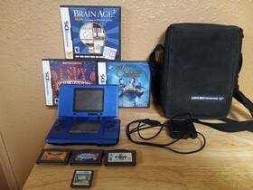 Nintendo Ntr001 Ds Blue Console With Games Tested Working Read