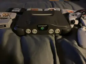 Nuj11476324 Nintendo N64 Games Controllers And Bluetooth Connector All Original Works Perfect