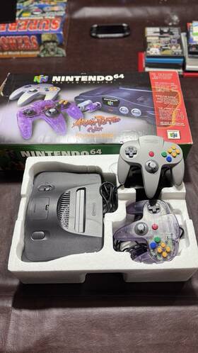 Nintendo Nus-018 Usa N64 Console Atomic Purple Box