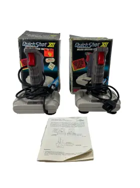 Qs-112 Nintendo Quickshot Xii Deluxe Joystick Controller Nes Svi Set Of 2