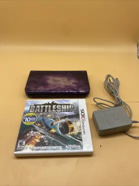 Qw13030084 Nintendo New 3ds Xl Galaxy Edition . With Games And Charger. Not A Reshell