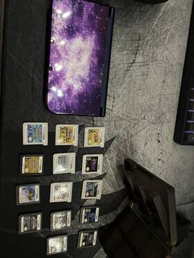 Nintendo Qw410511851 3ds Xl Galaxy Edition Bundle With Games/stylus/charger/cases/heartgold