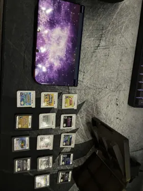 Qw410511851 Nintendo 3ds Xl Galaxy Edition Bundle With Games/stylus/charger/cases/heartgold