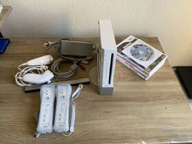 Nintendo Rvl-001 Usa Wii Rvl-001 Home Console White With Cables 2 Controllers 4 Games Tested