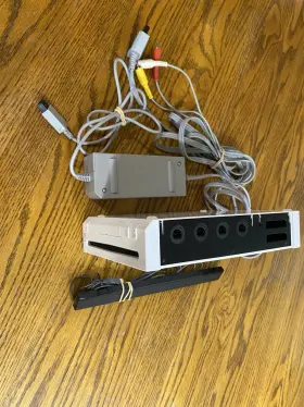 Rvl-001 Nintendo Rvl-014 Wii White Home Console Bundle System Cords Tested Works