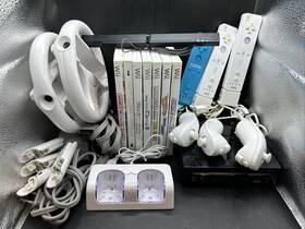 Nintendo Rvlskrp2 Wii Black Console Bundle Rvl-101 - Used Tested Accessories