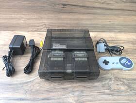 Nintendo Sns-cpu-rgb-02 Super Custom Black Console - Snes Case Reshell Controller Cords Clean