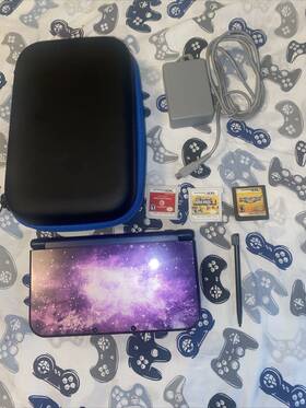 Nintendo Sprsbka1 3ds Galaxy With Pen Case 3 Ds Games
