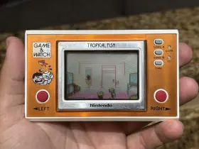 Tf-104 Nintendo Game And Watch Tropical Fish Handheld Tested Rare 1985