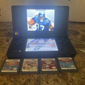 Nintendo Tw703168939 Dsi Black Handheld Console System Bundle With 5 Games Tested