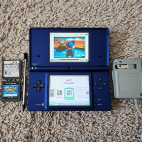 Twl-001 Nintendo Jpn Dsi Metallic Blue System Games Charger Stylus Tested Japan Import