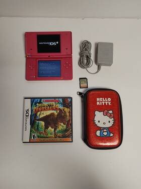 Nintendo Twl-001usa Dsi Hot Pink Console System With Adapter Case And Game