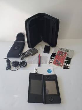 Nintendo Ug157970799 Ds Lite Console Black Onyx Stylus Charger Case Headphones Original