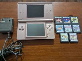 Nintendo Usg28759791 Ds Lite Pink Metallic Rose Console Working And Stylus...sold As Is Read