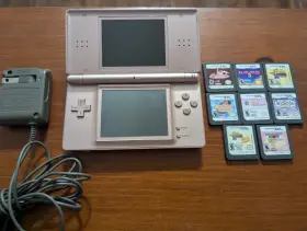 Usg28759791 Nintendo Ds Lite Pink Metallic Rose Console Working And Stylus...sold As Is Read