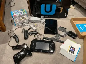 Uxy028 Nintendo Wii U Game Console Deluxe Set 32 Gb With Extra Controllers And 11 Games