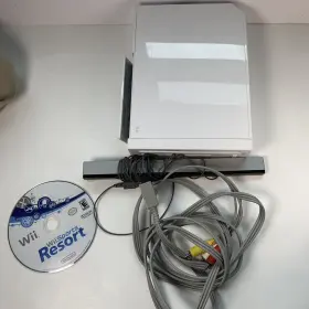 Rvl-001 Nintendo Wii Asi Game Console White Sensor Bar And Av Cable Included