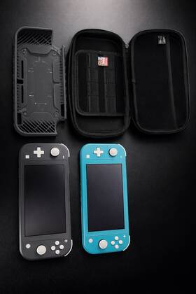 Nintendo Xjw10029433086 Switch Lite Bundle Gray And Blue Case Protective Shell Game