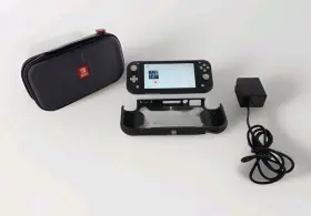 Xjw10034921813 Nintendo Switch Lite Gray Handheld Gaming System With Charger And Protective Case