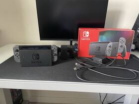 Nintendo Xkw10004775439 Switch Black- Barely Used. Cords Included. Screen Protector Already On