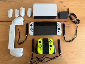 Nintendo Xtw10514436349 Switch Oled White 64gb 256gb Sd Card. See Description For More