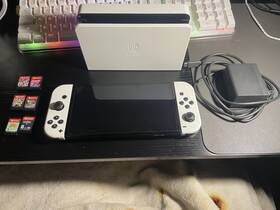 Nintendo Xtw59956731025 Switch Oled White Console With Games Barely Used