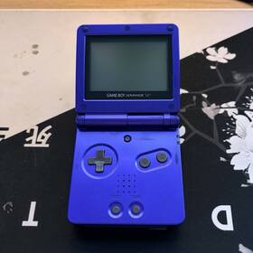Nintendo Xu10803790 Game Boy Advance Sp Blue Handheld Console Rechargeable Battery