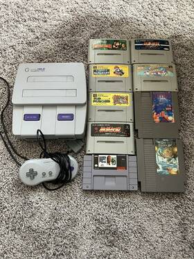 Nintendo Zed2 Gamerz Tek Super Hd-2 Hd Snes Nes Sfc Fc Plus Nine Games Two Controllers