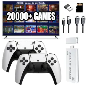 Nobes 705353347498 New Retro Gaming Console Stick 20000 Classic Video Games Dual Controllers