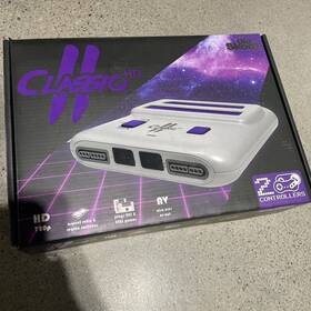 Old Skool Os-7036 Classiq 2 Hd 720p Twin Video Game System Grey/purple For Snes/nes