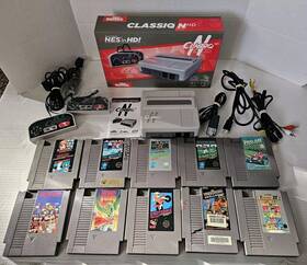 Old Skool Os-7395 Classiq N Video Game System For Nes - Gray Console With 10 Games