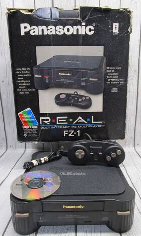 Panasonic Fz-1-jp1 R.e.a.l. 3do Console In Box With Crash Ftn Burn Tested Working