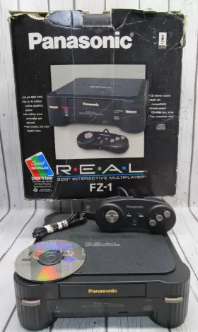 Fz-1-jp1 Panasonic R.e.a.l. 3do Console In Box With Crash Ftn Burn Tested Working