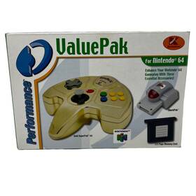 Performance Valuepak 308204456532 For Nintendo 64 Kmart Exclusive - Gold Superpad