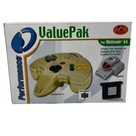 Performance Valuepak 308204456532 For Nintendo 64 Kmart Exclusive - Gold Superpad